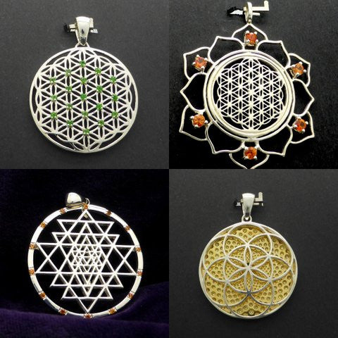 Sacred geometry pendant clearance