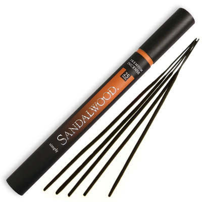 Simply Sandalwood Incense | Beautifully Smelling Incense | 25 x 1 hour burn | Buckly and Phillips | Crystal Heart Since 1986 |