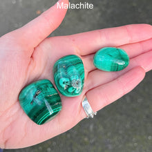 Load image into Gallery viewer, Malachite Stones | Beautiful material from the Congo | Complex and fascinating swirls and rosettes | Pockets and caves sparkle with crystalline Malachite | Genuine Gems from Crystal Heart Melbourne Australia since 1986