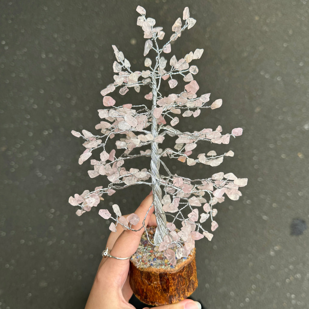 Rose Quartz Crystal Tree | Healing and great for space clearing | Genuine Crystals | Crystal Heart Melbourne Australia since 1986
