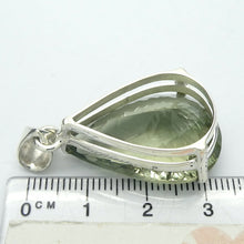 Load image into Gallery viewer, Large Flawless AAA Grade Prasiolite Pendant | 925 Sterling Silver | AKA Green Amethyst | Special Faceting | Simple quality setting that shows off the stone | Genuine Gems from Crystal Heart Melbourne Australia since 1986 