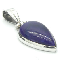 Load image into Gallery viewer, Sugilite Pendant | Rich Purple Teardop Cabochon | 925 Sterling Silver | Genuine S. African Natural Stone | Activate Spiritual Vision | Genuine Gems from Crystal Heart Melbourne Australia since 1986 | AKA Allura or Royal Azel