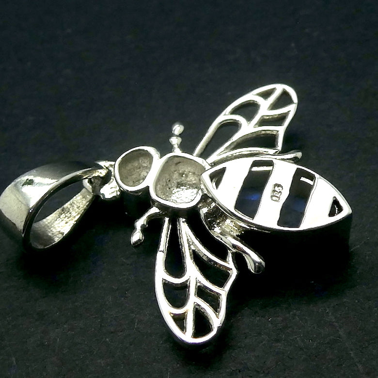 Bee Ring & Pendant, Faceted Moonstone, 925 Sterling Silver