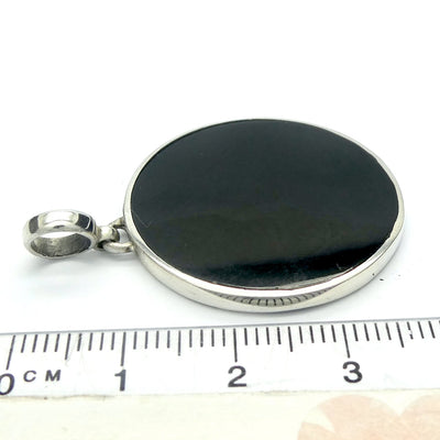 Eye of Horus on Black Onyx Disc | Ring | Pendant  925 Sterling Silver | Healing, Protection, Well Being | Genuine Gems from Crystal Heart Melbourne Australia since 1986