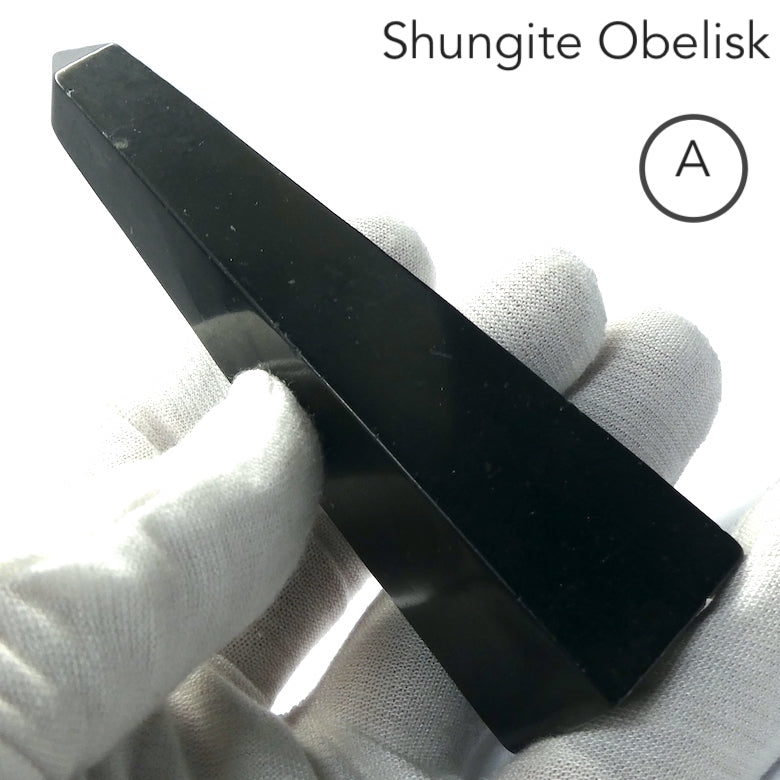 Shungite Obelisk | Healing Generator | Purifying Healing Grounding | Genuine Gemstones from Crystal Heart Melbourne since 1986