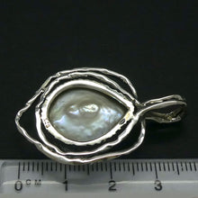 Load image into Gallery viewer, Baroque Pearl Pendant | 925 Sterling Silver | Organically designed Silver Frame | Lovely Lustre | Bezel set with open back | Genuine Gems from Crystal Heart Melbourne Australia since 1986