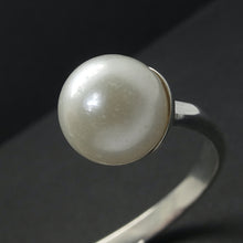 Load image into Gallery viewer, South Sea Pearls | Cuff Bangle | 11 mm | 925 Sterling Silver | Certificate of Authenticity | Silver Cap Setting | Genuine Gems from Crystal Heart Melbourne Australia since 1986