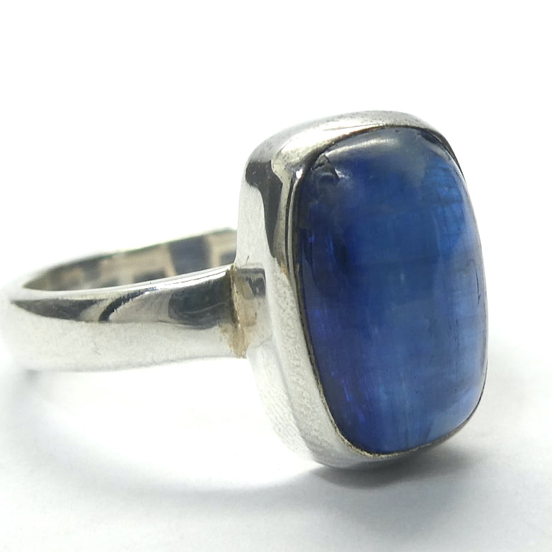 Blue Kyanite Ring | Clear Sapphire Blue | 925 Sterling Silver Setting | Uplift and protect the Heart | US Size 7 | AUS Size N1/2  | Taurus Libra Aries Gemstone | Genuine Gems from Crystal Heart Melbourne Australia since 1986
