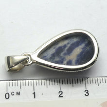 Load image into Gallery viewer, Sodalite Pendant | Teardrop Cabochon | 925 Sterling Silver | Bezel Set | Open Back | Mental balance and enlightenment | Sagittarius | Genuine Gems from Crystal Heart Melbourne Australia since 1986