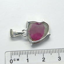 Load image into Gallery viewer, Watermelon Tourmaline Pendant | polished Slice | Good colour and definition | 925 Sterling Silver  | Claw set with open back | Star Stone Virgo Gemini Libra Taurus | Genuine Gems from Crystal Heart Melbourne Australia since 1986