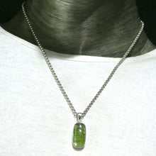 Load image into Gallery viewer, Green Kyanite Pendant, Oblong Cabochon, 925 Sterling Silver, r3