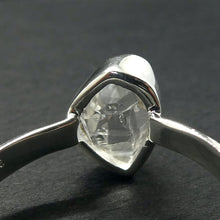 Load image into Gallery viewer, Herkimer Diamond Ring, Bezel Set, 925 Sterling Silver, r1