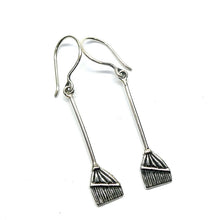 Load image into Gallery viewer, Broomstick Earrings, 925 Sterling Silver