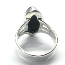 Load image into Gallery viewer, Black Onyx Ring | 925 Sterling Silver Setting  | Oval cabochon |  | US Size 7 | US Size 9.5  | Personally Empowering | Genuine Gems from Crystal Heart Melbourne Australia since 1986