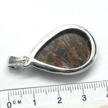 Load image into Gallery viewer, Pietersite Pendant, Cabochon Teardrop, 925 Sterling Silver, r2