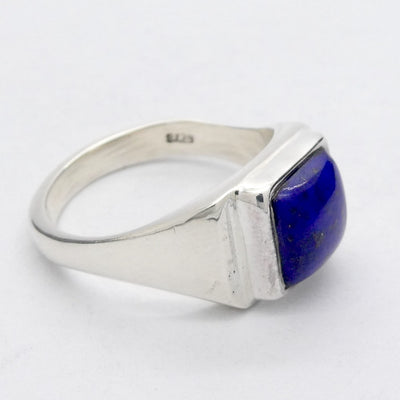 Lapis Lazuli Ring | Marquis Cabochon | Sterling Silver | Meditation | Inner Truth | US Size 8 | AUS P1/2 | Genuine Gems | Crystal Heart Melbourne Est 1986