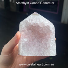 Load image into Gallery viewer, Amethyst Healing Wand | Genuine Stone | Single Point | Energy or physical healing Tool | Crystal Heart Melbourne Australia since 1986