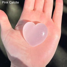 Load image into Gallery viewer, Crystal Heart Carvings  | Lepidolite | Lapis Lazuli | Pink Calcite | Intuition Calm Healing  | Purifying Energy | Genuine Gems from Crystal Heart Melbourne Australia since 1986