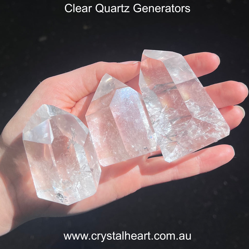 Clear Quartz Cluster | Healing Tool | Generator | Clarity of mind | Inspiration | Crown Chakra  | Genuine Gems from Crystal Heart Melbourne Australia since 1986