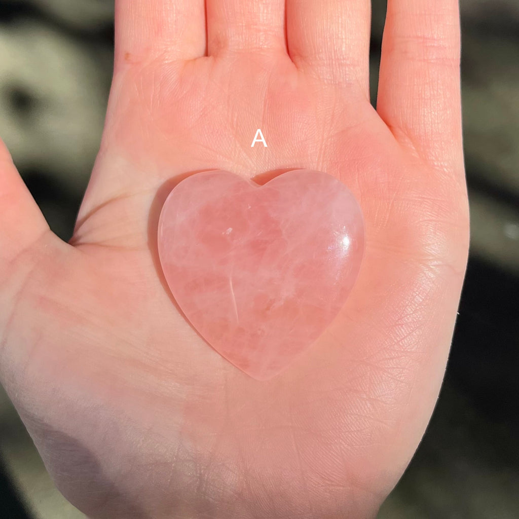 Rose Quartz Crystal Heart | Rose Quartz represents Divine Love | Heart Healing | Handheld Meditation | Crystal Heart Melbourne Australia since 1986