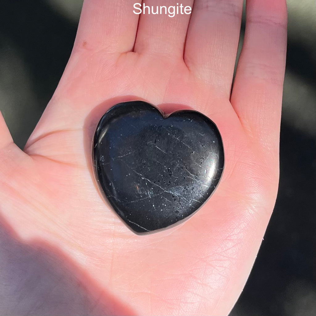 Crystal Heart Carvings  | Shungite | Tiger Eye | Smoky Quartz | Grounding Protection Strength  | Purifying Energy | Genuine Gems from Crystal Heart Melbourne Australia since 1986