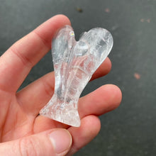 Load image into Gallery viewer, Amethyst Angel | Clear Quartz | | Hand Carved | Chevron or Clear |  Genuine Gems from Crystal Heart Melbourne Australia since 1986