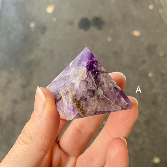 Amethyst Crystal Pyramid | Manifest Higher Consciousness | Meditate | Purify Energies | Transcend Opposites | Genuine Gems from Crystal Heart Melbourne since 1986
