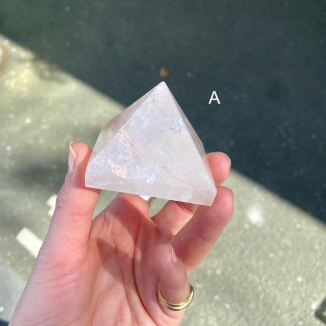 Lithium in Quartz Crystal Pyramid | Activates all 7 Chakras | emotionally balancing | Healing Crystals | Genuine Gems from Crystal Heart Melbourne since 1986