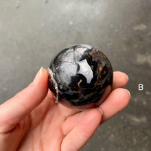 Load image into Gallery viewer, Agate Sphere | New Cycles | Healing Journey | Organic | Unique |  Ornament | Meditation &amp; healing | Crystal Heart Melbourne Australia since 1986