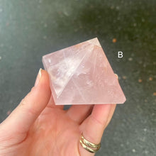 Load image into Gallery viewer, Rose Quartz Pyramids | Manifest Higher Consciousness | Stone of Love | Heart Opening | Transcend Opposites | Genuine Gems from Crystal Heart Melbourne since 1986
