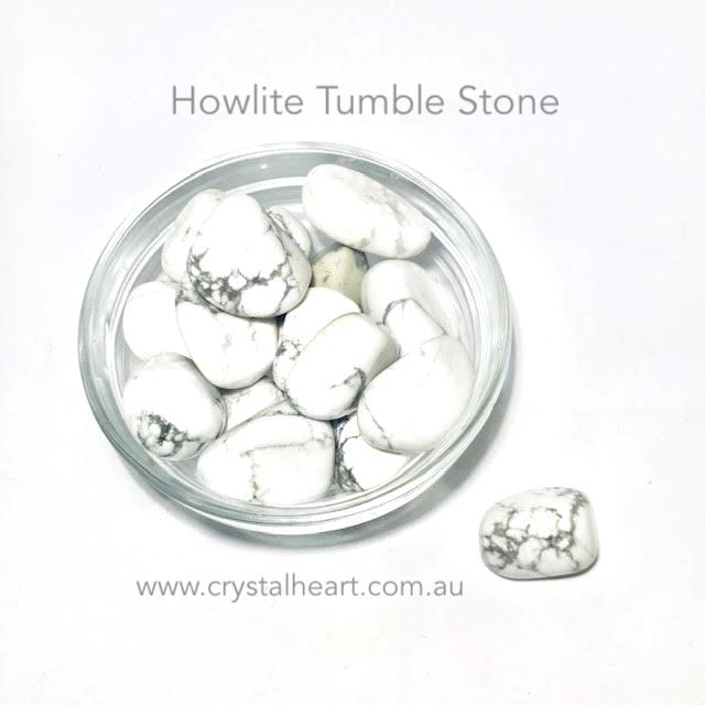 Howlite Tumble | Stone for sleep | Tumble Stone | Pocket Healing | Crystal Heart |