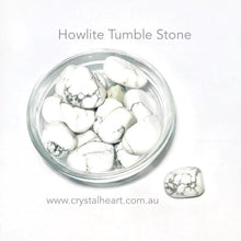 Load image into Gallery viewer, Howlite Tumble | Stone for sleep | Tumble Stone | Pocket Healing | Crystal Heart |