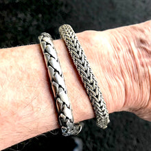 Load image into Gallery viewer,  Woven Bracelet | 925 Sterling Silver | 23 cms long | Strong Push Pull Clasp | Safety | Crystal Heart Melbourne Australia since 1986