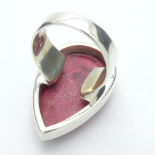 Load image into Gallery viewer, Thulite (Rosaline) Ring | Teardop Cabochon | 925 Sterling Silver | US Size 7, AUS Size N1/2 | | Perfect deep pinkish red Zoisite variety from Norway | Healing Nurturing Relationship Emotional Trauma | Public speaking | Genuine Gems from Crystal Heart Melbourne Australia since 1986