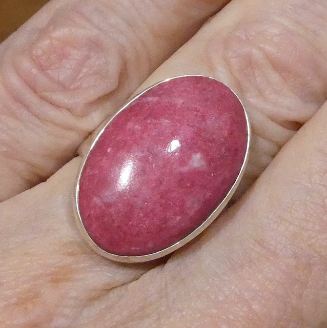 Thulite Ring, Oval Cabochon, 925 Silver, g5