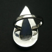 Load image into Gallery viewer, Labradorite Ring | Large Teardrop Cabochon | 925 Sterling Silver | Blue Fire | US Size 8 | AUS Size P1/2 | Sagittarius Scorpio Leo Star Stone | Genuine Gems from Crystal Heart Melbourne Australia since 1986