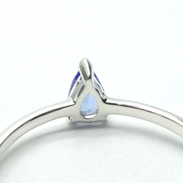 Tanzanite Ring | Dainty Faceted Trilliant | Solitaire | 925 sterling Silver | US Size 8 | Smooth the Path | Achieve your highest potential | Transform stress into Joy with Beauty  | Mt Kilimanjaro | Genuine Gems from Crystal Heart Melbourne Australia since 1986 | Mt Kilimanjaro 
