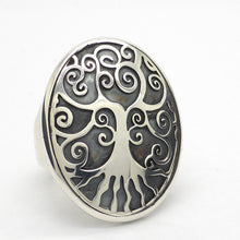 Load image into Gallery viewer, Tree Ring | Italian Design | 925 Sterling Silver | depth and magic | Self adjustable ring size | Australian Supplier | Melbourne Australia