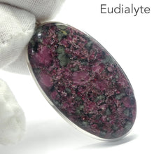 Load image into Gallery viewer, Eudialyte Pendant, Oval Cabochon, 925 Silver r2