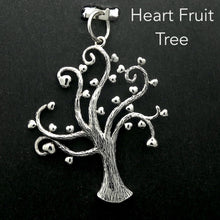 Load image into Gallery viewer, Pendant Tree | Spiralling Branches with Heart Fruits  | 925 Sterling Silver |  Crystal Heart Melbourne Australia since 1986