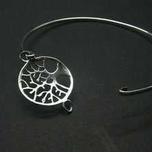 Load image into Gallery viewer, Bangle Bracelet with Tree of Life, 925 Sterling Silver