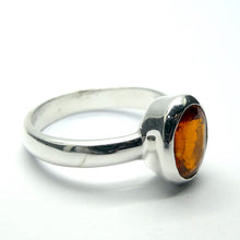Load image into Gallery viewer,  Kyanite Ring | Bright Orange Gemstone |  Faceted Oval | 925 Sterling Silver | US Size 6 | AUS Size L1/2 | Stimulating Mental and Physical Energy | Uplift and protect the Heart | Deflect negative energy | Genuine Gems from Crystal Heart Melbourne Australia since 1986