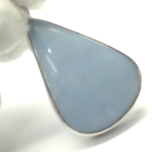 Angelite Pendant | Cabochon Teardrop | 925 Sterling Silver | Light Blue Stone | Peaceful and Soothing | Wholesomeness and Contentment | Allowing Deep Healing and Intuitive or Angelic connection | Genuine gems from Crystal Heart Melbourne Australia since 1986