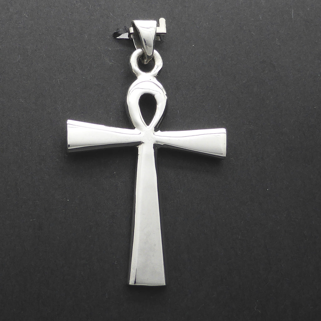 Ankh Pendant | 925 Sterling Silver | Ancient Egyptian symbol of Life, Fertility, Eternity |  Positive Affirmations | Crystal Heart Melbourne Australia since 1986