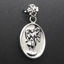 Load image into Gallery viewer, Archangel Uriel Pendant | 925 Sterling Silver | Illumination, Knowledge, Writing, Channeling Angel | Christian Symbol | Crystal Heart Melbourne Australia since 1986