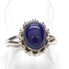Load image into Gallery viewer, Ring Lapis Lazuli | Oval Cabochon | Detailed 925 Sterling Silver | Smaller Style | Size 5,6,7,8,9,10 | Crystal Heart Melbourne Australia since 1986