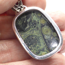 Load image into Gallery viewer, Pendant Star Galaxy Stone | Oblong Cabochon | 925 Sterling Silver | AKA Kambaba Jasper | Madagascar | S.Africa | Peace &amp; Connection | Crystal Heart Melbourne Australia since 1986