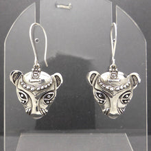 Load image into Gallery viewer, Bastet Cat Earring, Ancient Egypt, 925 Silver