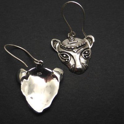 Bastet Cat Earring, Ancient Egypt, 925 Silver