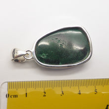 Load image into Gallery viewer, Malachite Pendant, Raw Drusy, 925 Silver, sg1